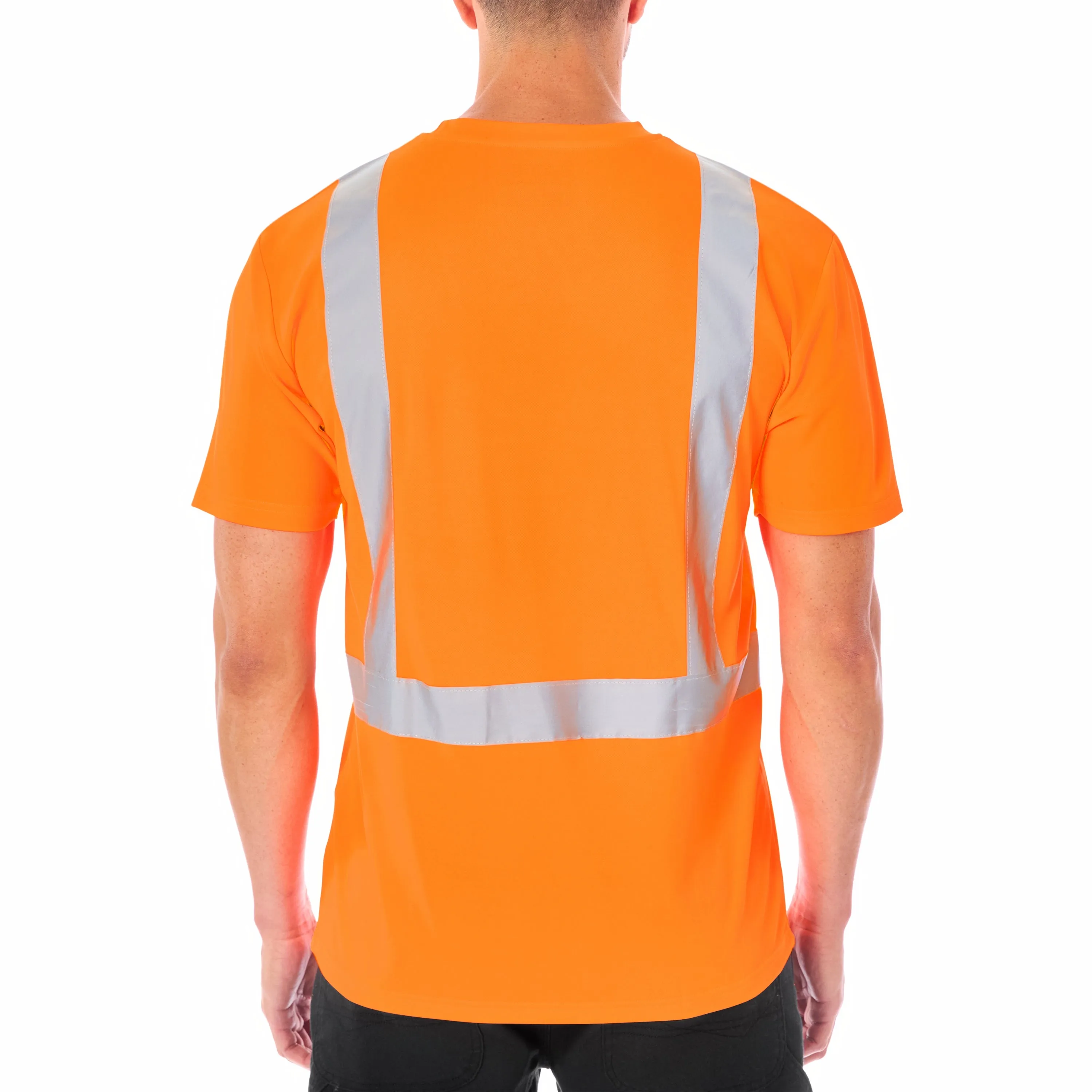 SHORT SLEEVE HIGH VISIBILITY REFLECTIVE SAFETY TEE