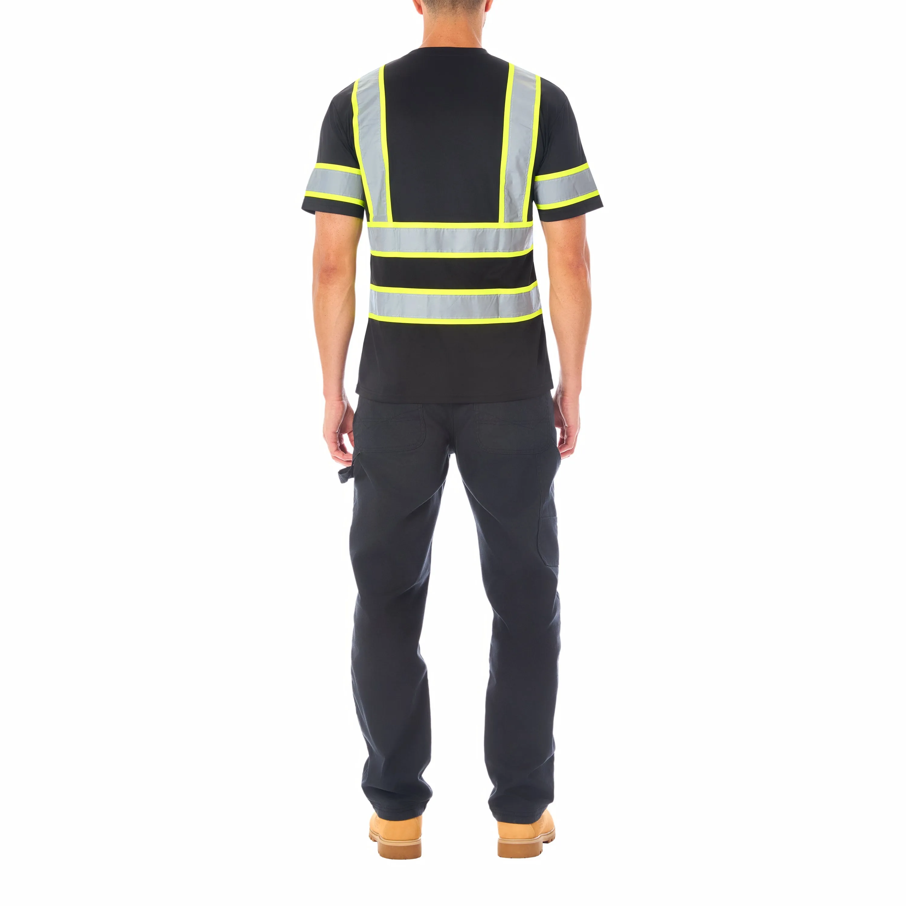 SHORT SLEEVE HIGH VISIBILITY REFLECTIVE SAFETY TEE