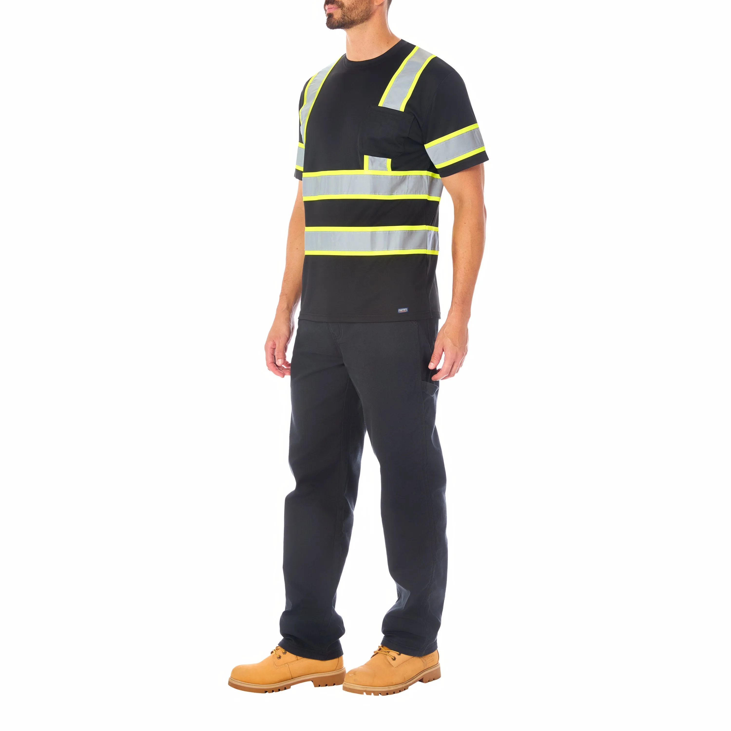 SHORT SLEEVE HIGH VISIBILITY REFLECTIVE SAFETY TEE