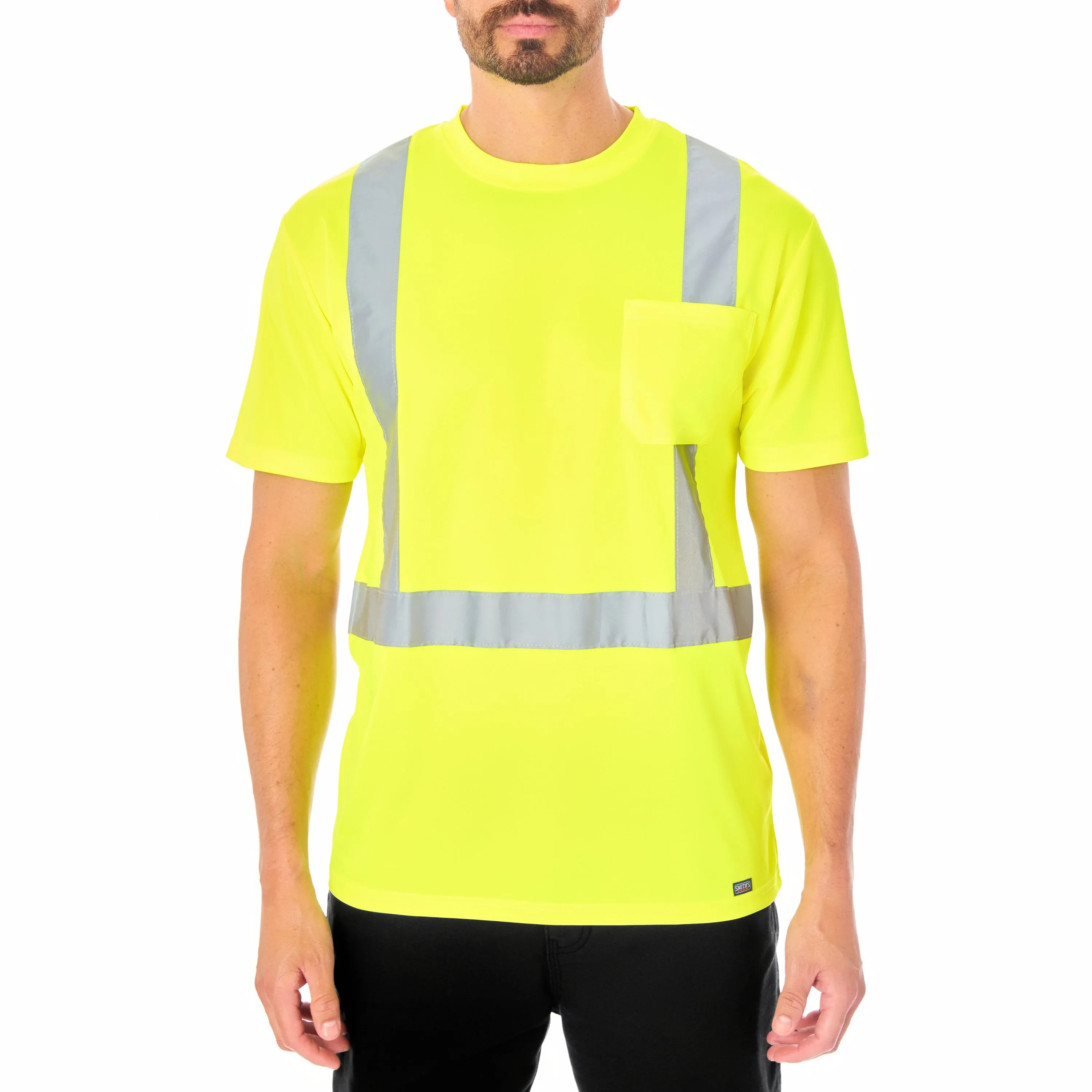 SHORT SLEEVE HIGH VISIBILITY REFLECTIVE SAFETY TEE