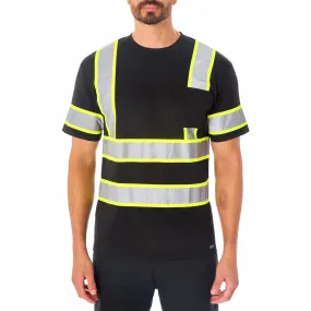 SHORT SLEEVE HIGH VISIBILITY REFLECTIVE SAFETY TEE