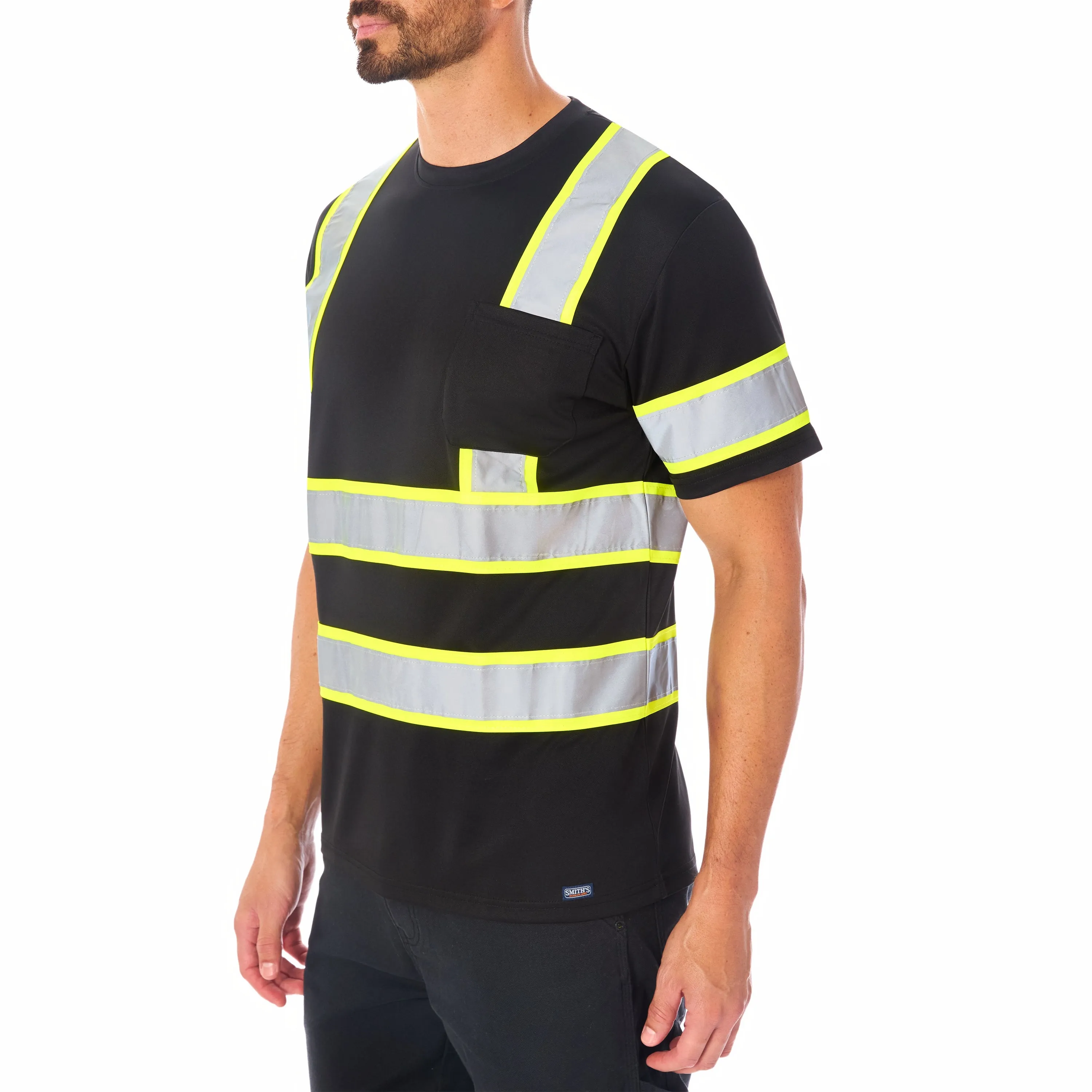 SHORT SLEEVE HIGH VISIBILITY REFLECTIVE SAFETY TEE