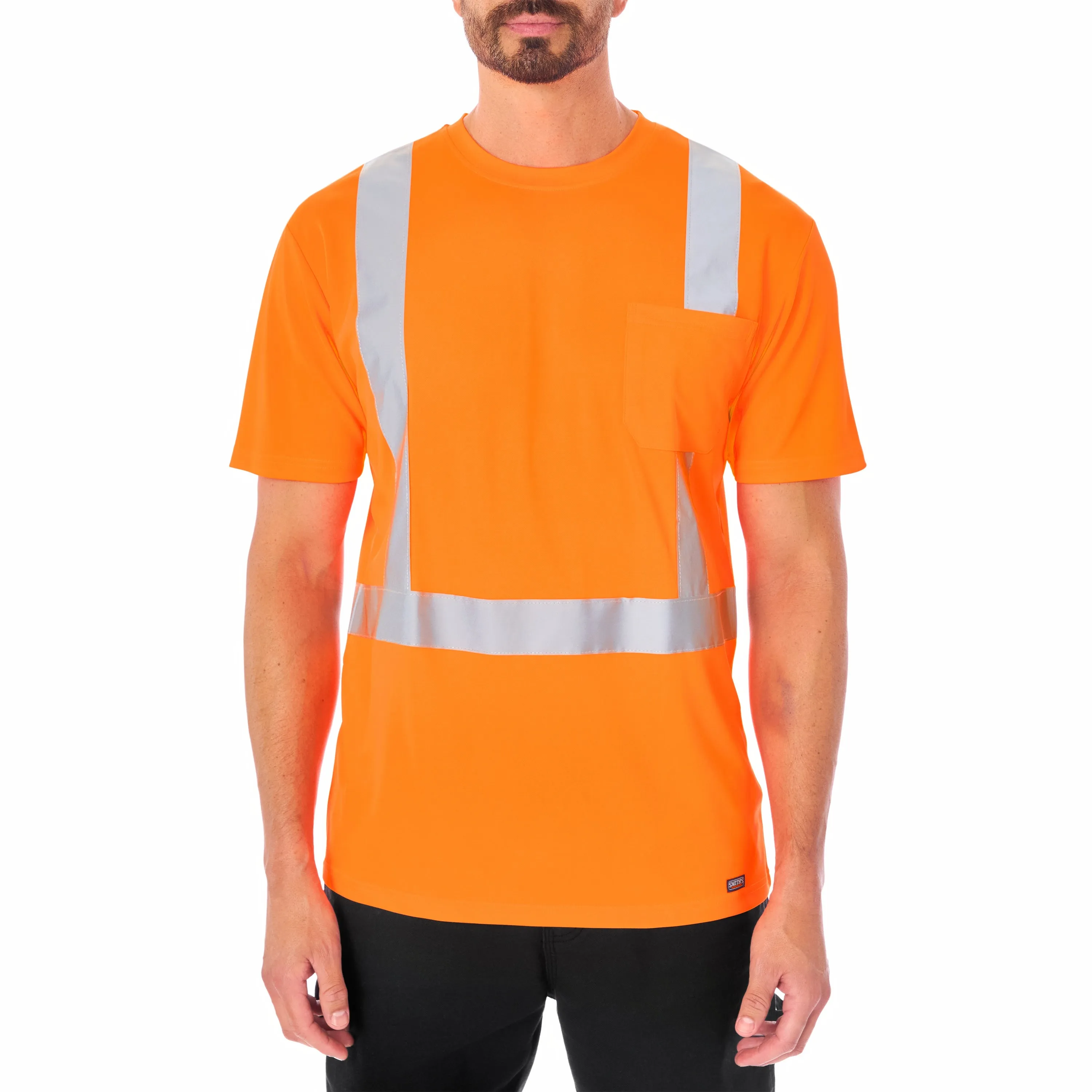 SHORT SLEEVE HIGH VISIBILITY REFLECTIVE SAFETY TEE