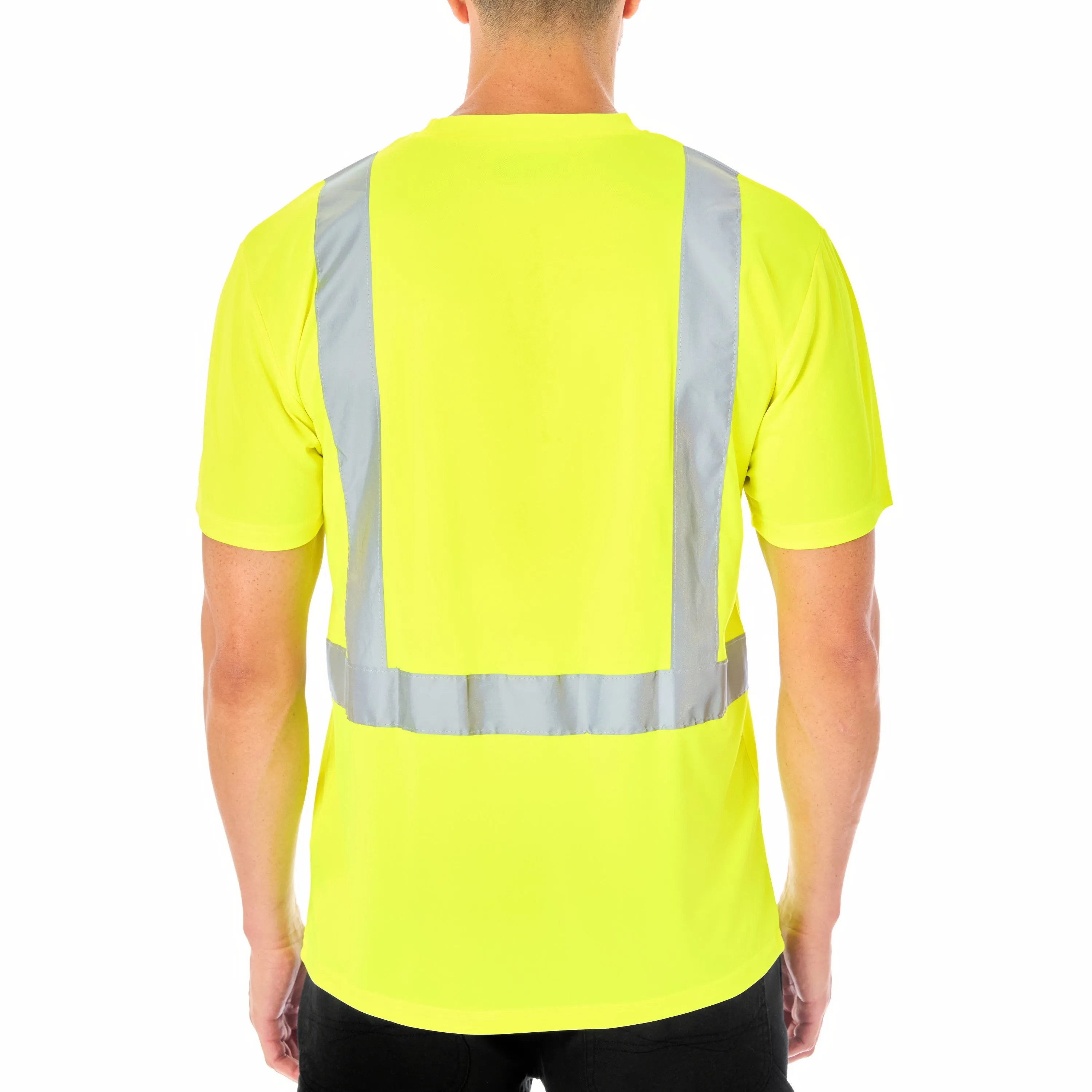 SHORT SLEEVE HIGH VISIBILITY REFLECTIVE SAFETY TEE