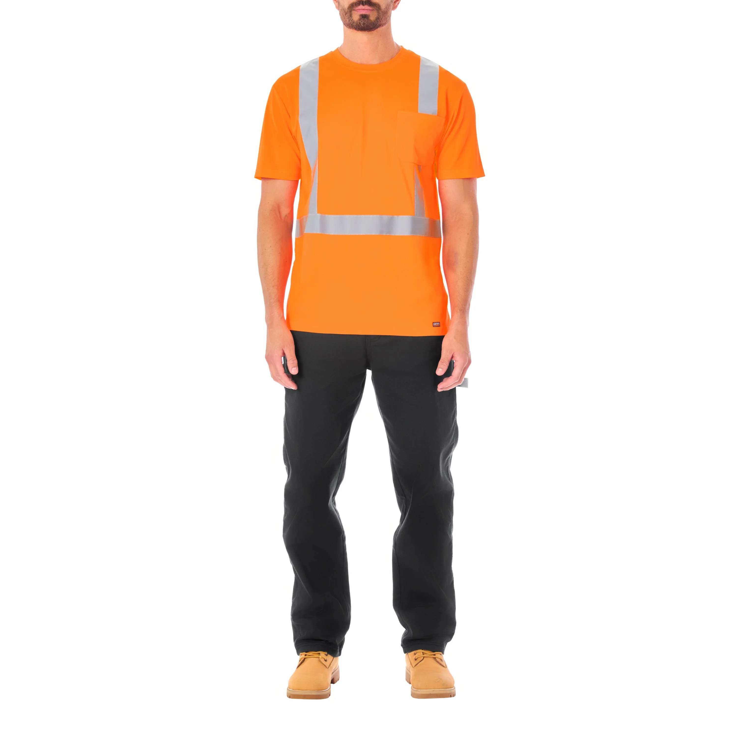 SHORT SLEEVE HIGH VISIBILITY REFLECTIVE SAFETY TEE