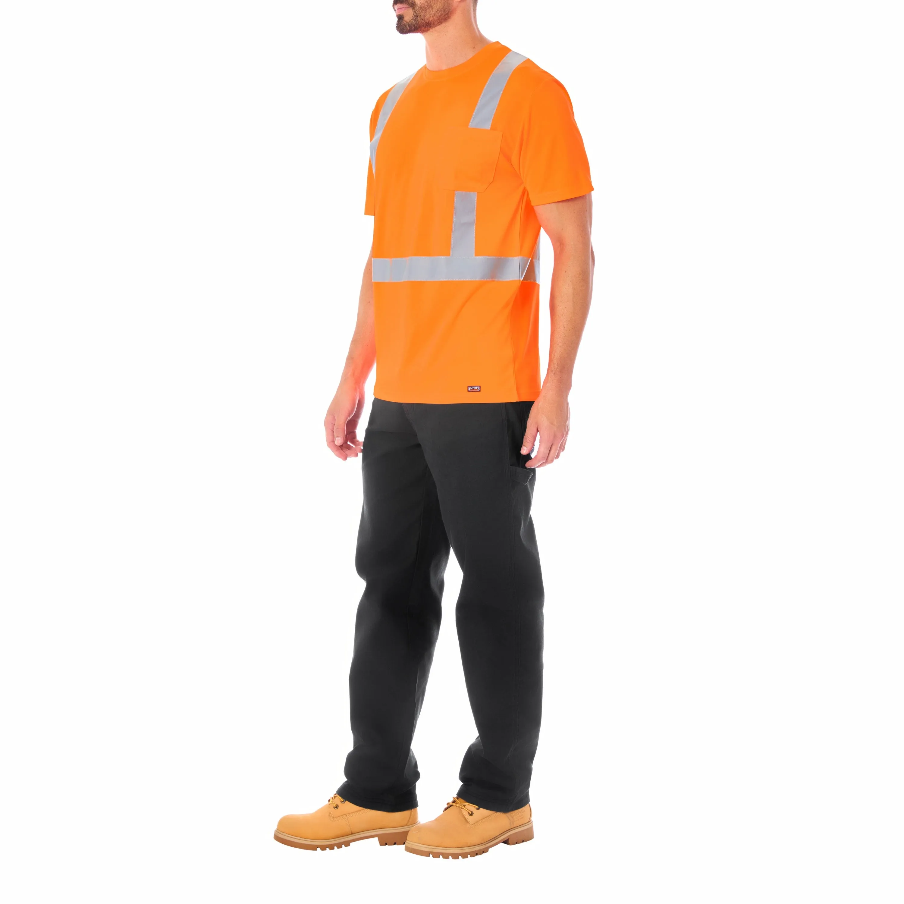 SHORT SLEEVE HIGH VISIBILITY REFLECTIVE SAFETY TEE