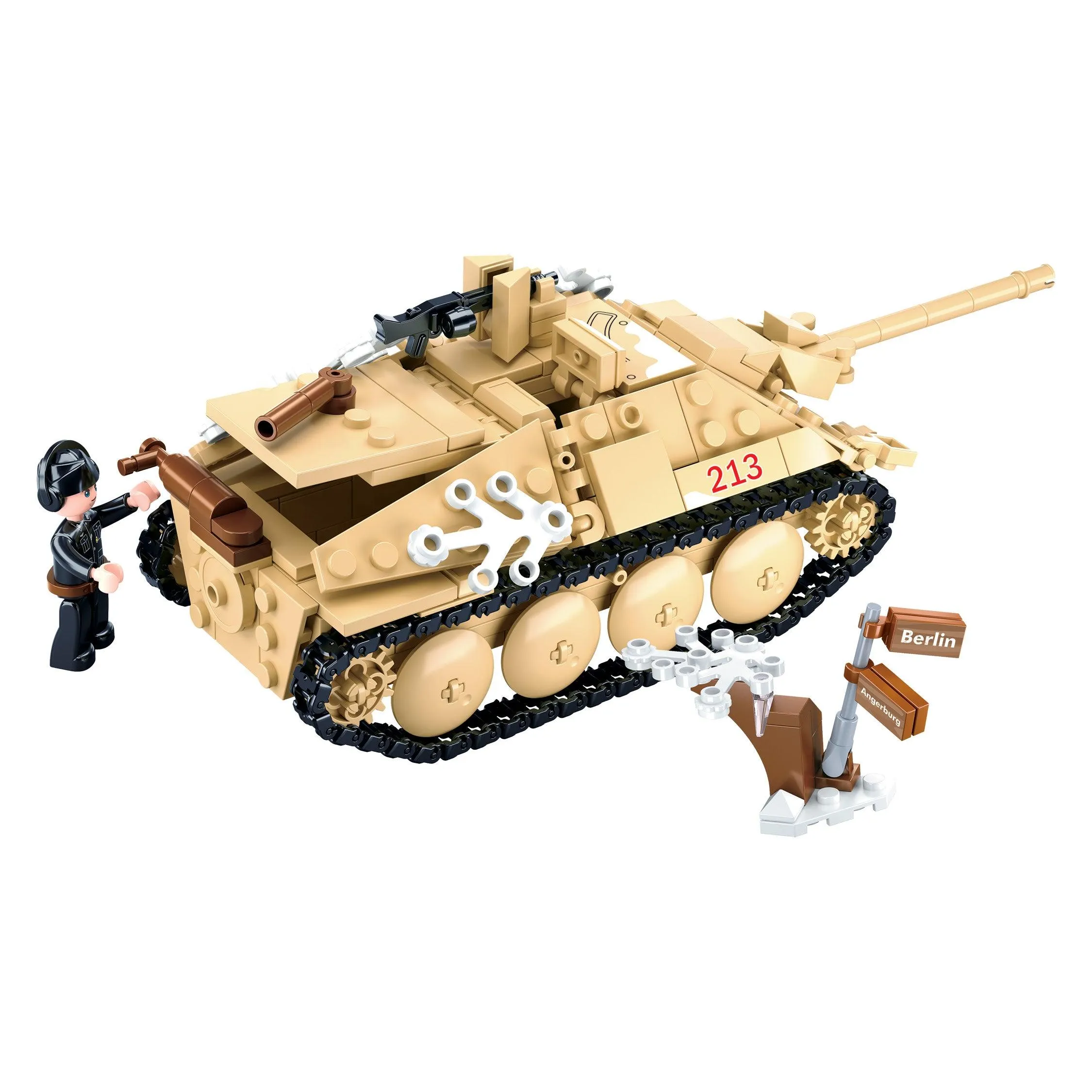 Sluban Tank Destroyer, Building Blocks For Ages 6 