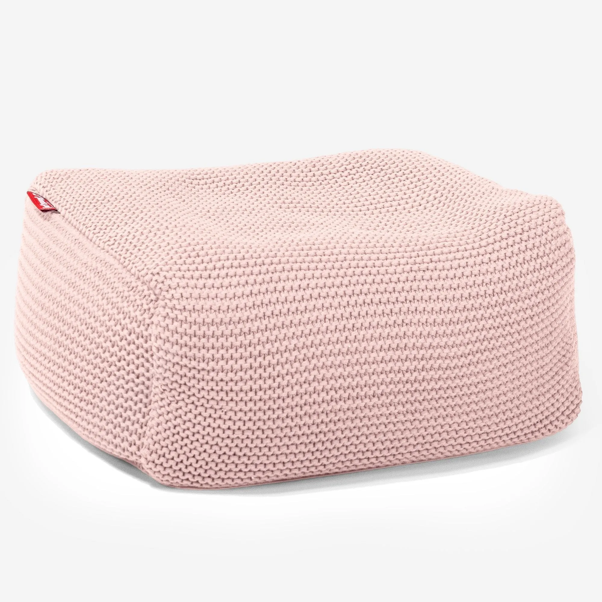 Small Footstool - Ellos Knitted Baby Pink