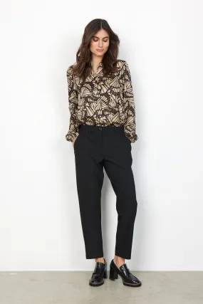 Soya Concept Tailored Cropped Trousers Black