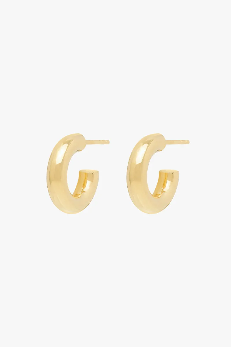 Statement chunky hoop gold plated (15mm)