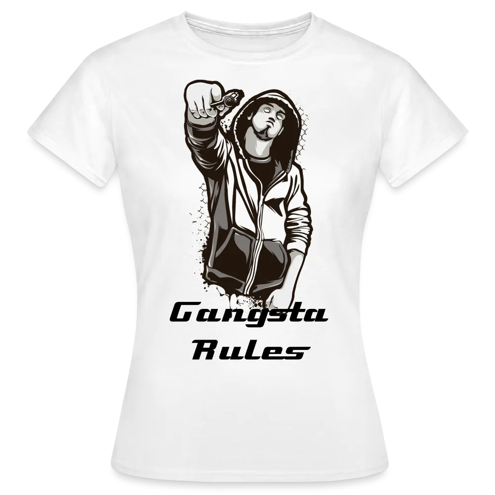 T-shirt Femme "Gangsta rules"