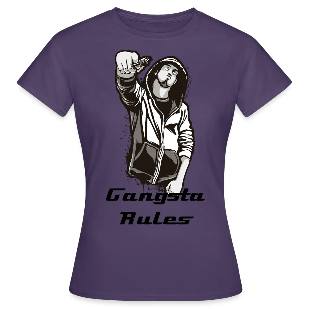 T-shirt Femme "Gangsta rules"