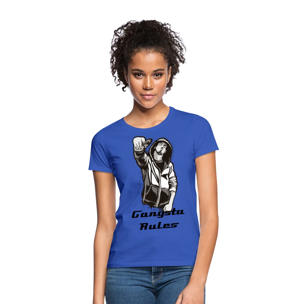 T-shirt Femme "Gangsta rules"