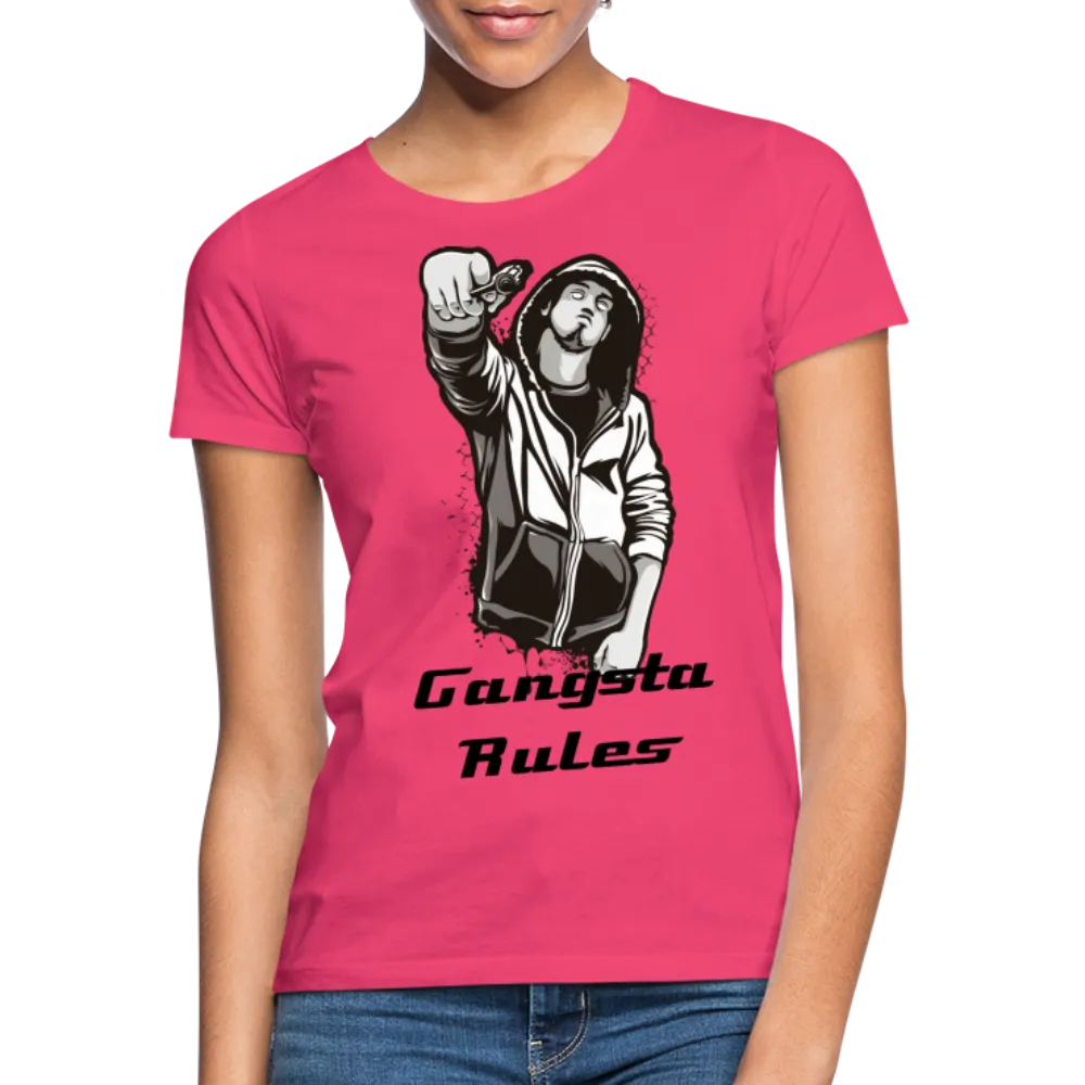 T-shirt Femme "Gangsta rules"