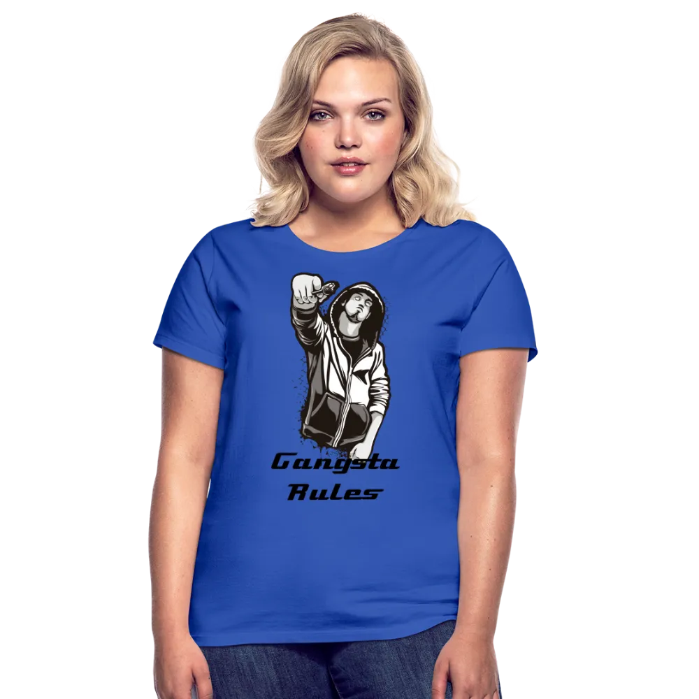 T-shirt Femme "Gangsta rules"