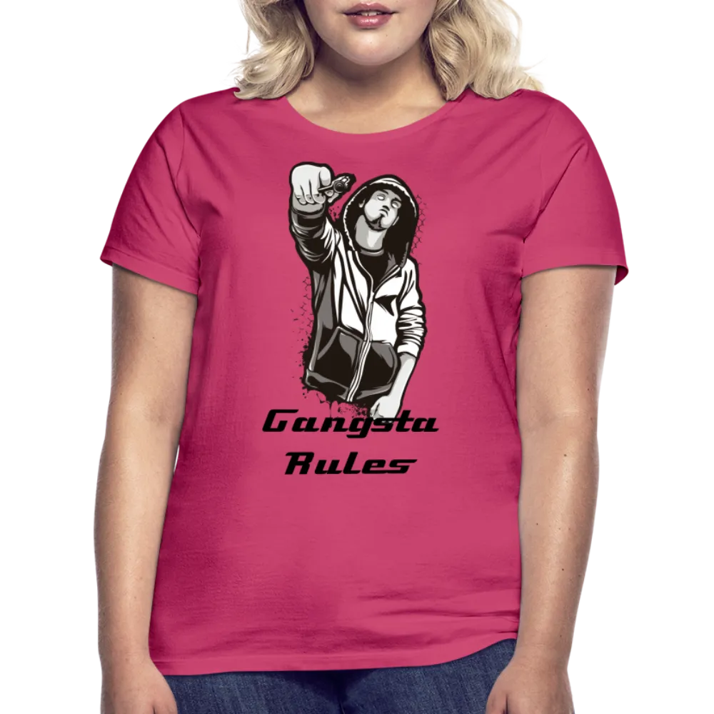 T-shirt Femme "Gangsta rules"