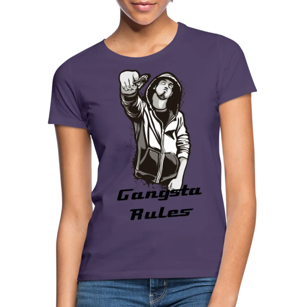 T-shirt Femme "Gangsta rules"