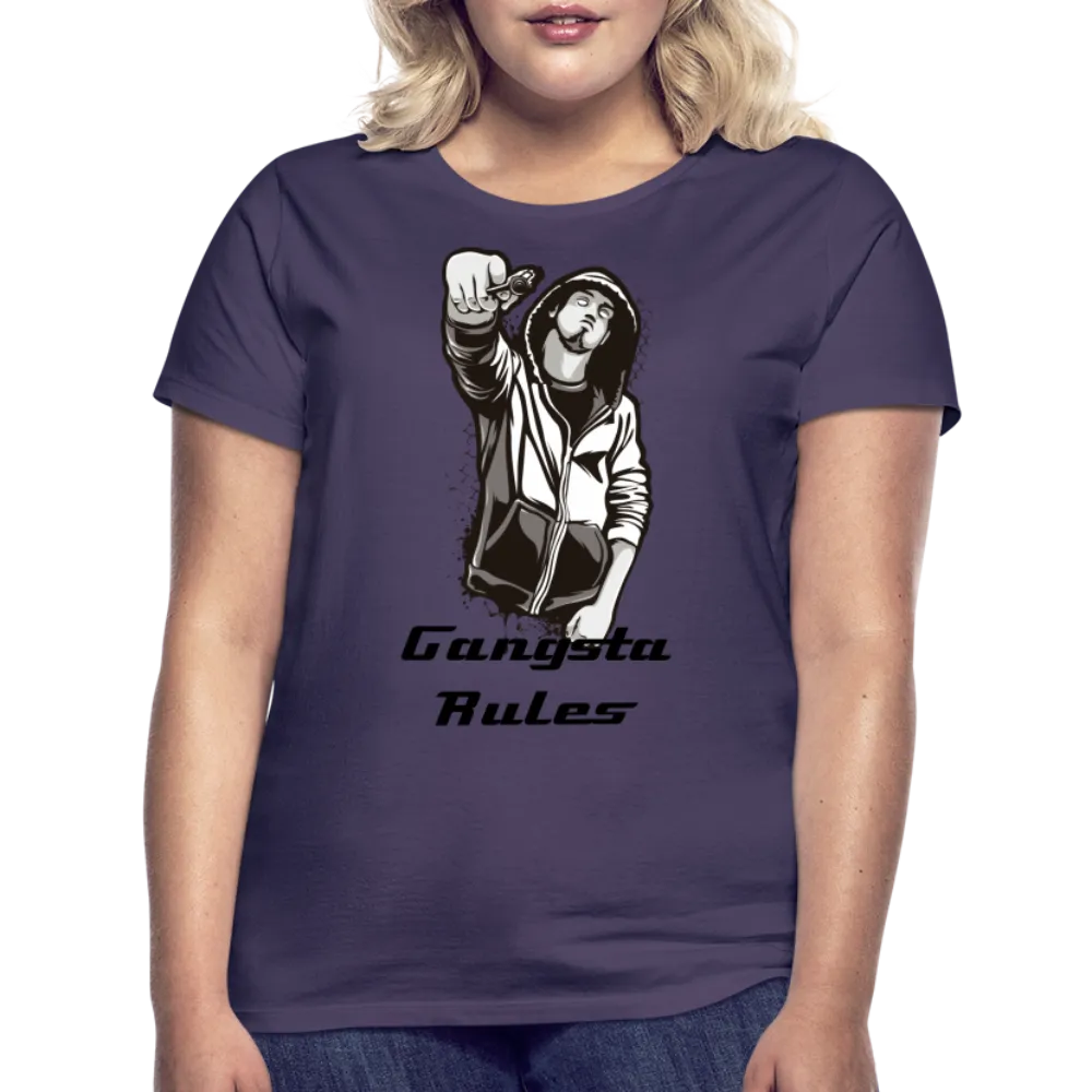 T-shirt Femme "Gangsta rules"