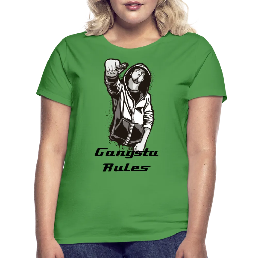 T-shirt Femme "Gangsta rules"