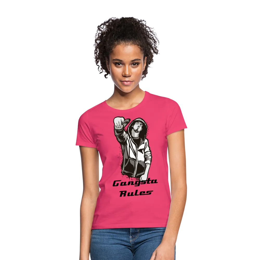 T-shirt Femme "Gangsta rules"