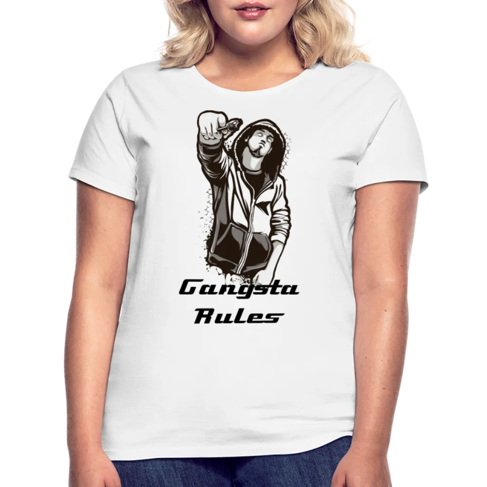 T-shirt Femme "Gangsta rules"