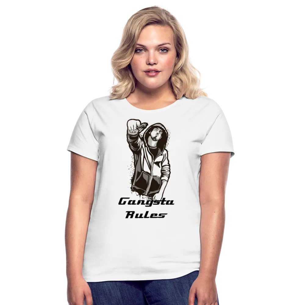 T-shirt Femme "Gangsta rules"