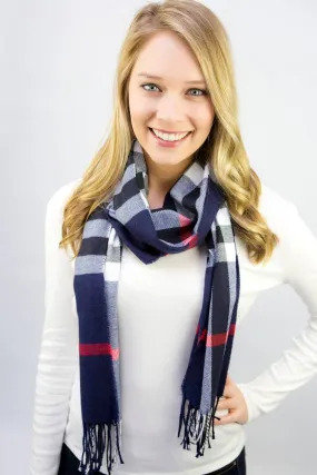 Tartan boyfriend scarf - Multiple Color options