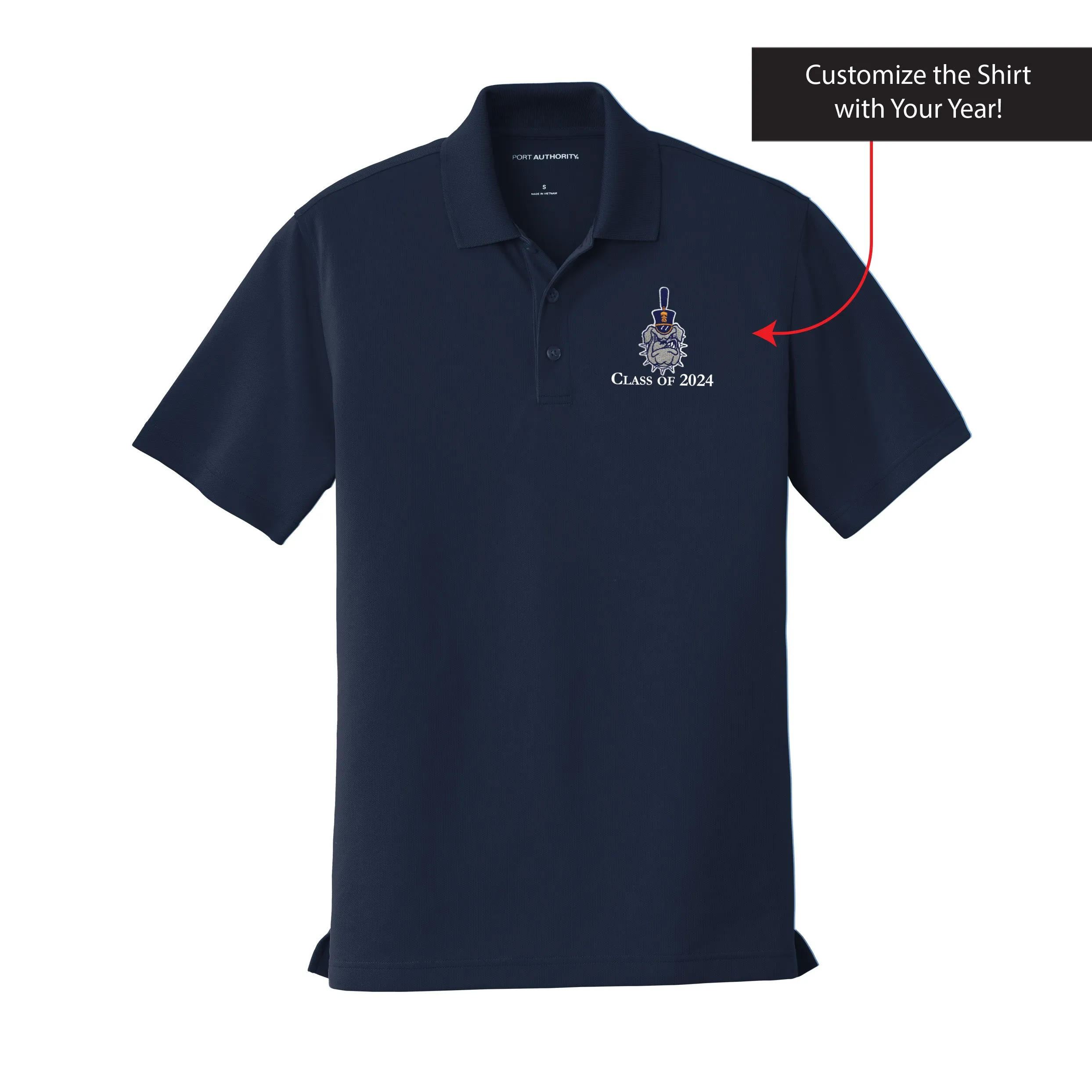 The Citadel, Spike, Customizable (Your Year), UV Micro-Mesh Polo Shirt