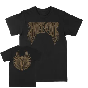 The Hope Conspiracy "Crest: Gold" Black T-Shirt