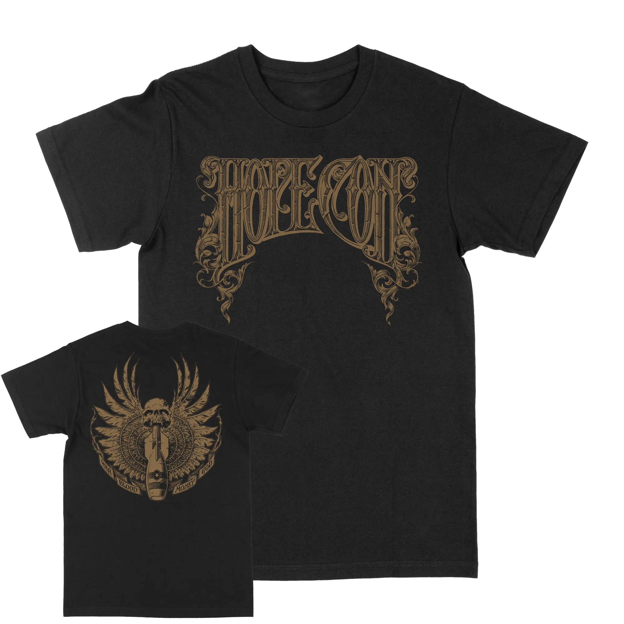 The Hope Conspiracy "Crest: Gold" Black T-Shirt