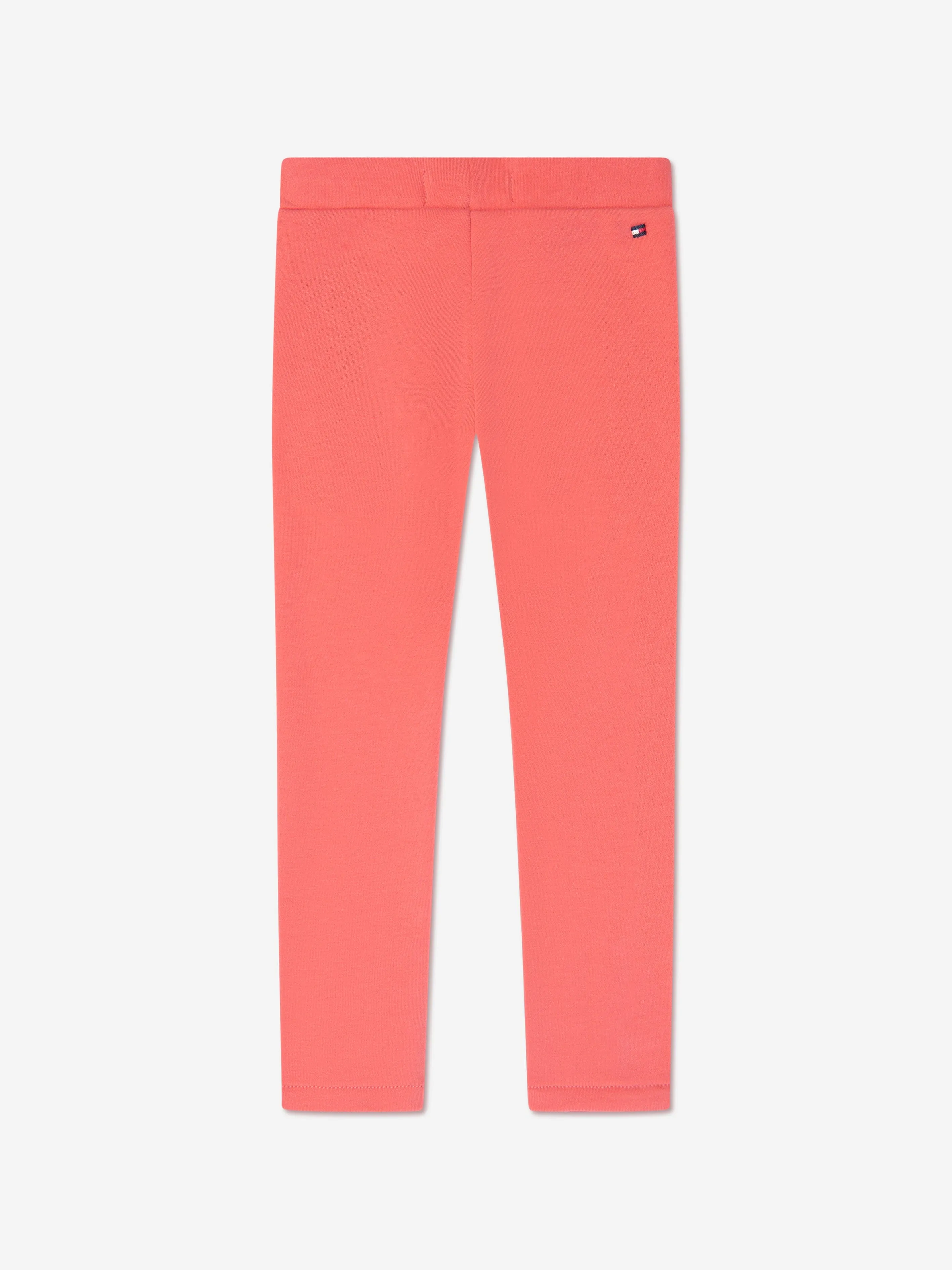 Tommy Hilfiger Girls Monotype Leggings in Peach