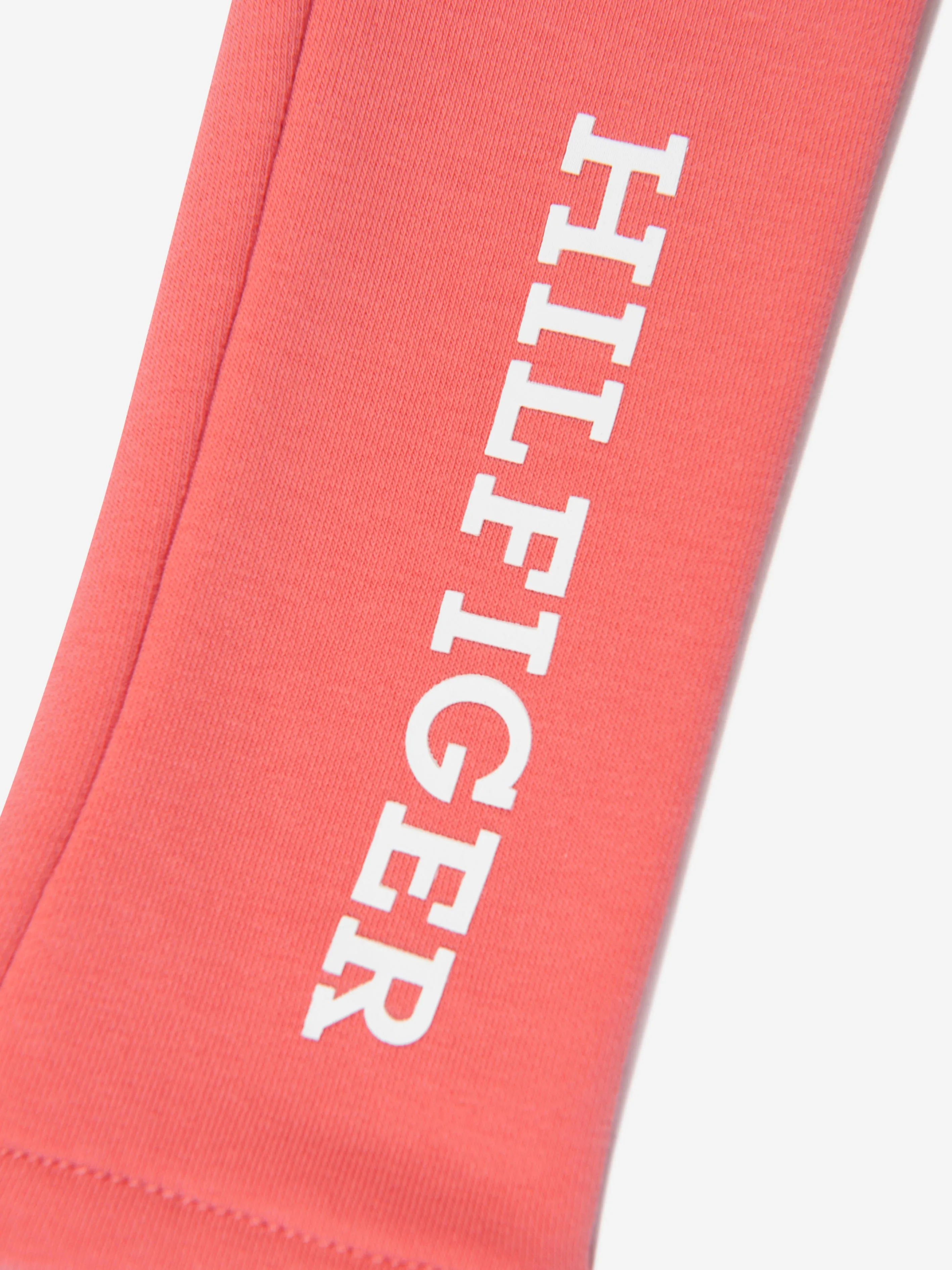 Tommy Hilfiger Girls Monotype Leggings in Peach