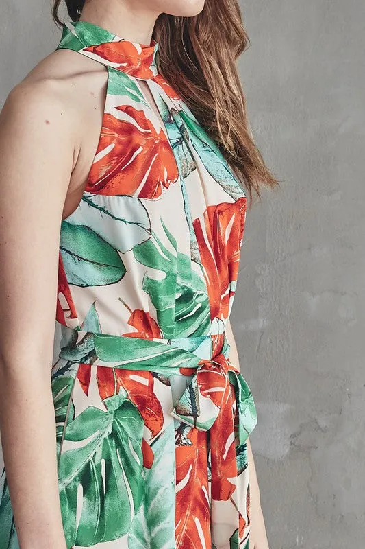 Tropical Woven Romper