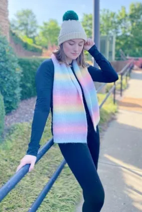 Unicorn Magic Cozy Rainbow Scarf