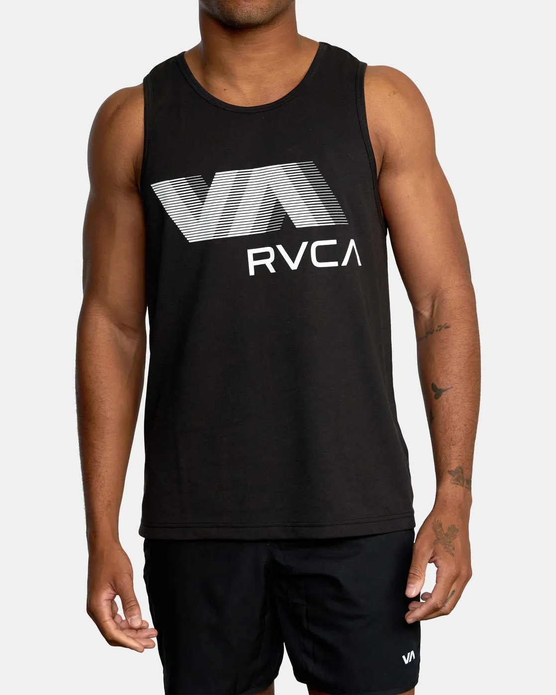 VA RVCA Blur Performance Tank Top - Black