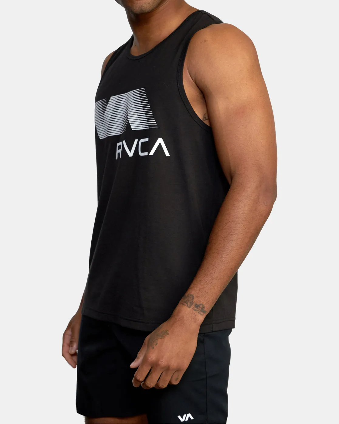 VA RVCA Blur Performance Tank Top - Black