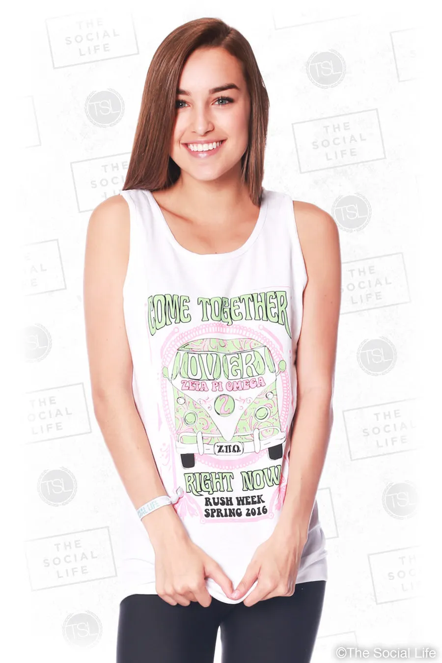 Zeta Pi Omega Groovy Rush Week Tank